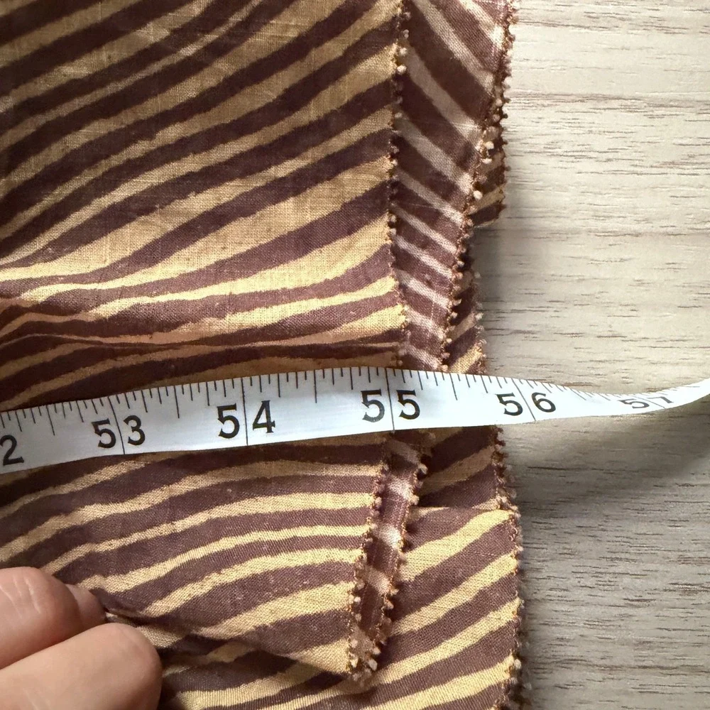 Zimmermann Maxi Cotton Summer Dress Tiered Animal Print Brown Size 0 - Picture 8 of 8
